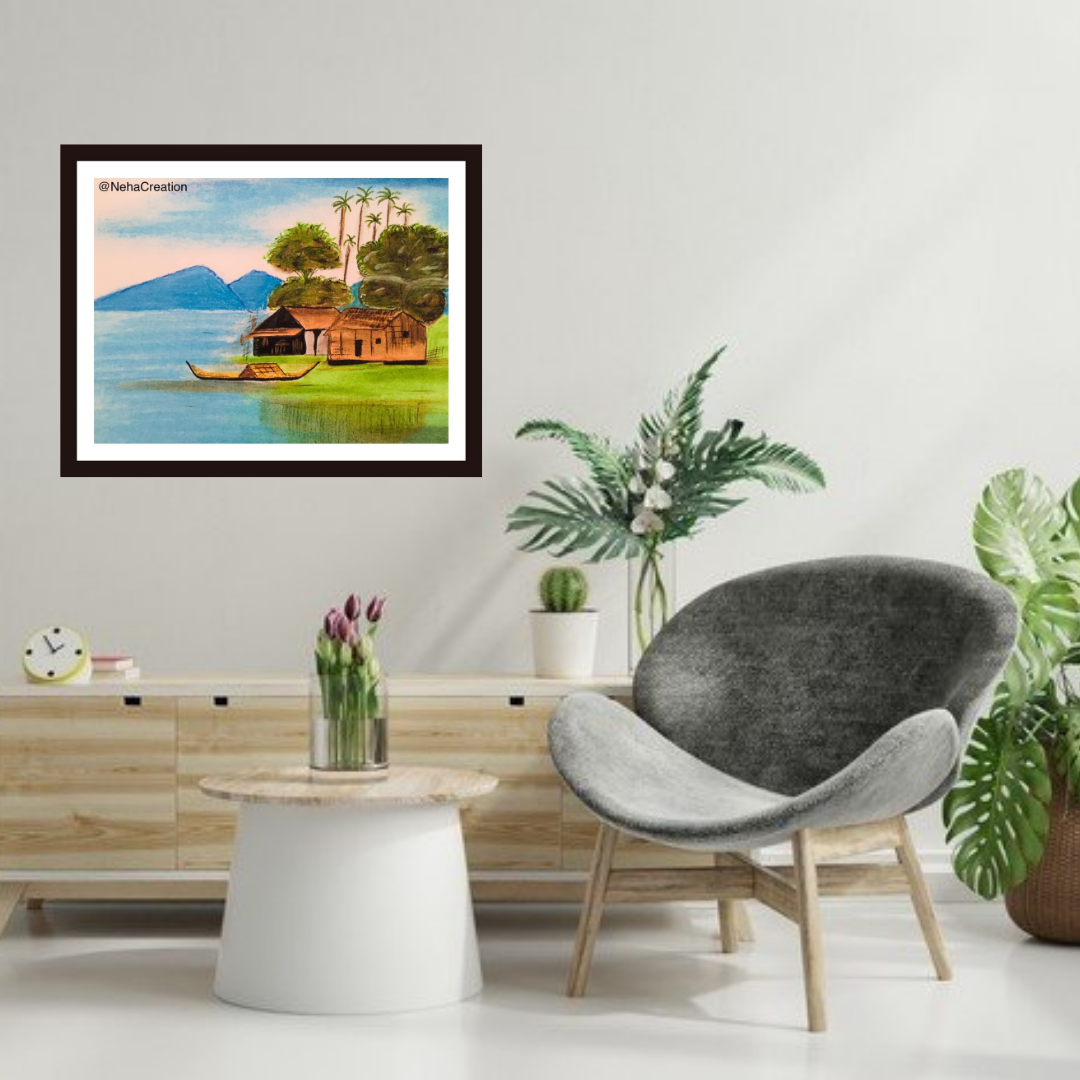 Beautiful Village Painting