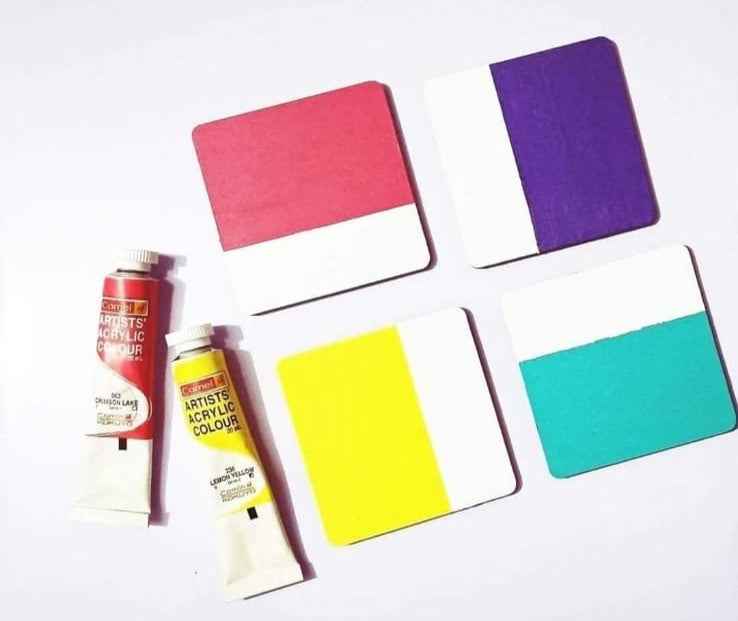 MDF DIY Coaster Square- 3.5"(12 Piece)