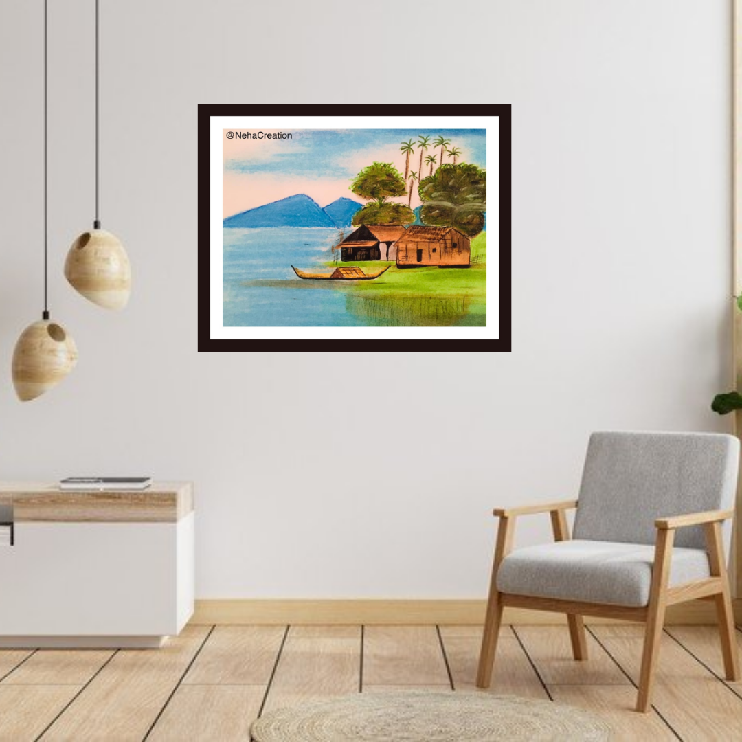 Beautiful Village Painting