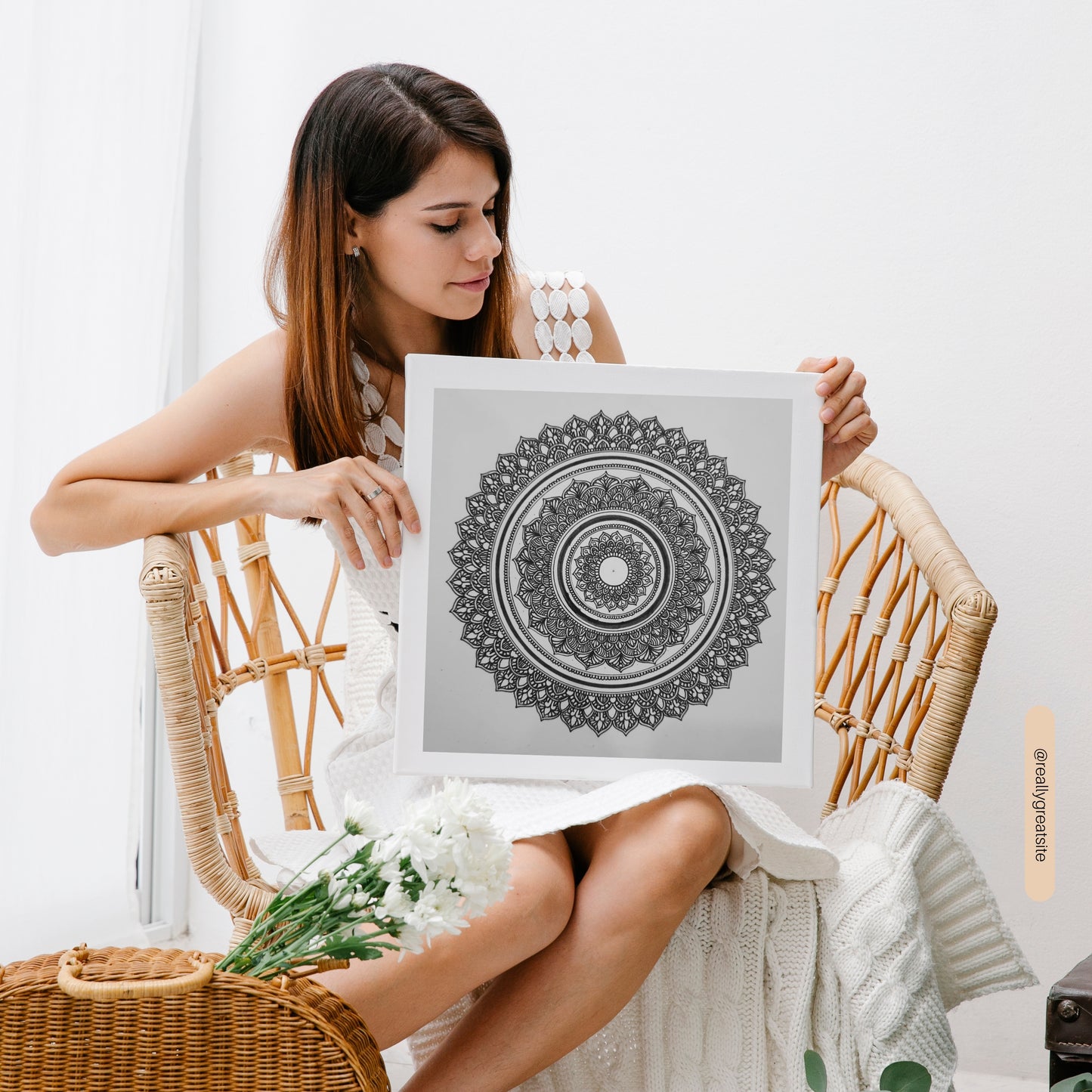 Black Intricacy mandala
