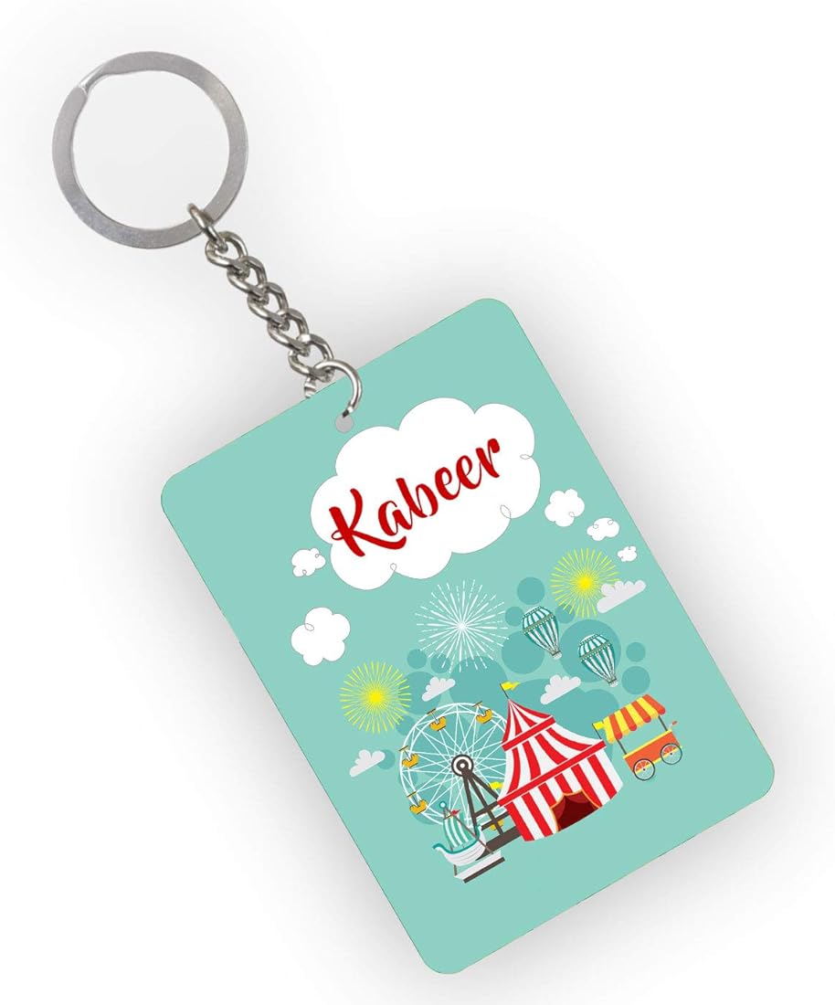 MDF DIY Rectangle Keychain