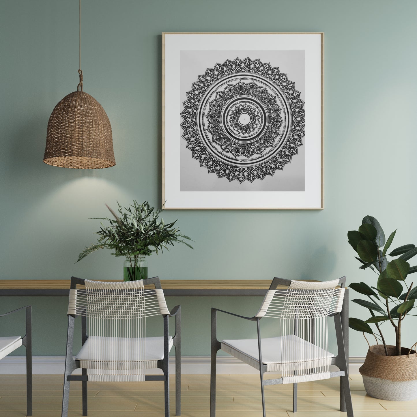 Black Intricacy mandala