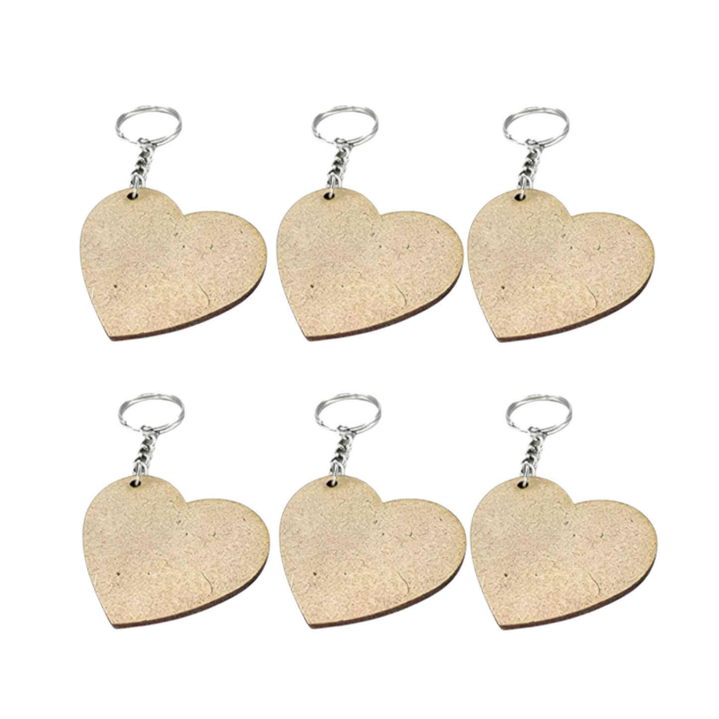 MDF DIY Heart Keychain
