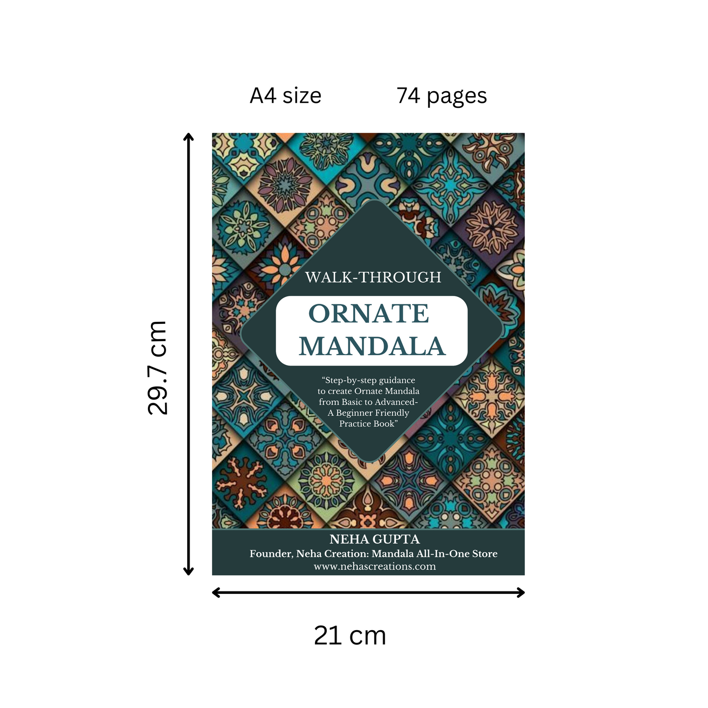 Walk-Through ORNATE MANDALA Book (Step-by-Step Learning process of Ornate Mandala Creation)