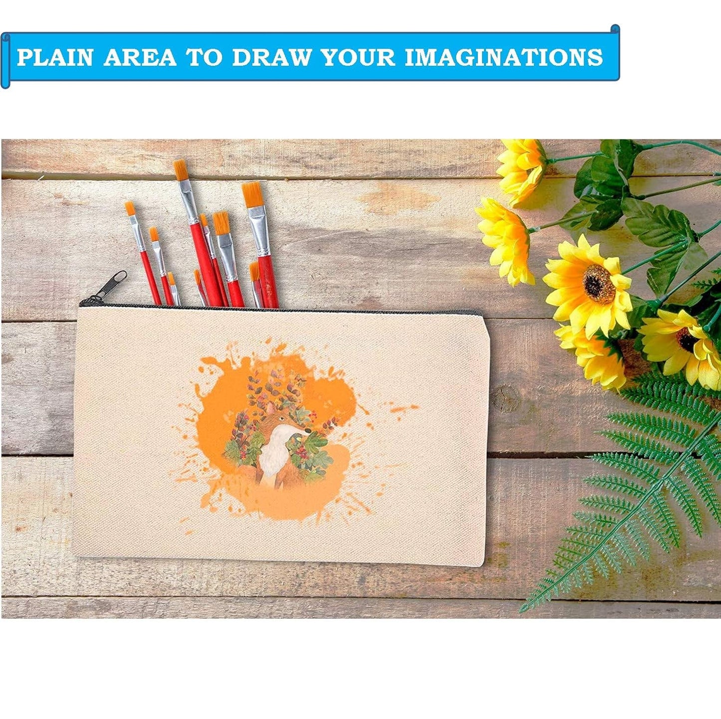 DIY Craft Canvas Pouch