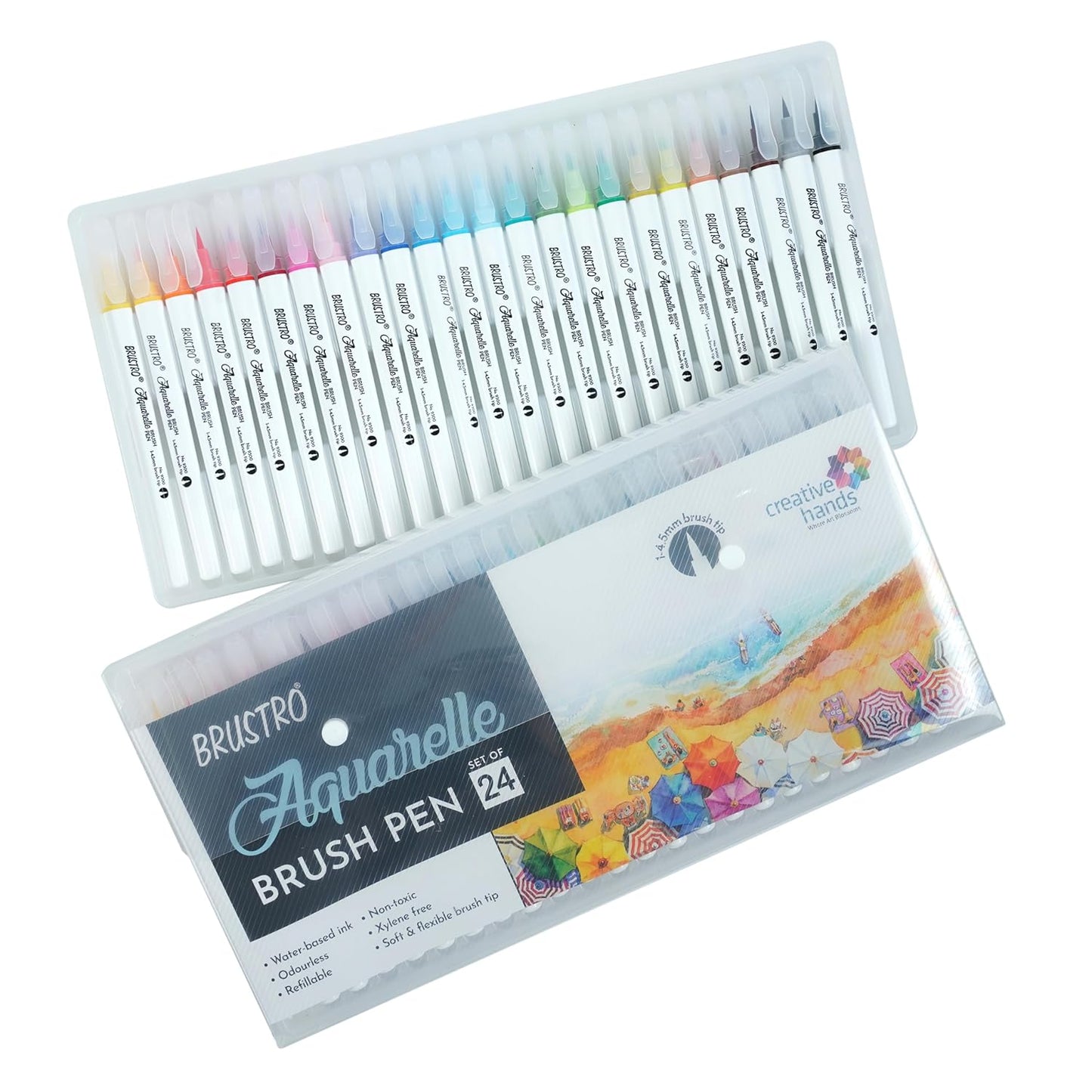 Aquarelle Brush Pen Set of 24 - Neha Creation: Mandala All-in-one Store