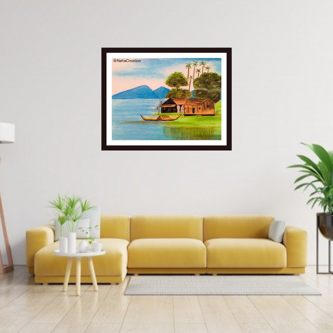 Beautiful Village Painting