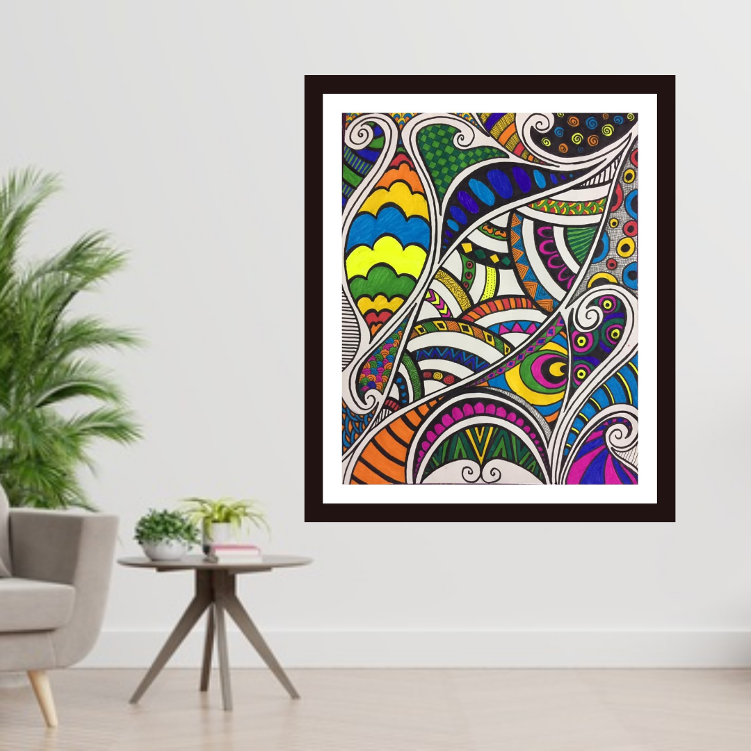 Being Colorful mandala art