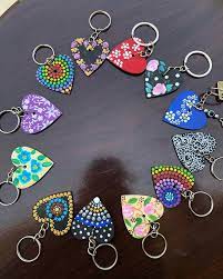 MDF DIY Heart Keychain