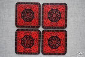 MDF DIY Coaster Square mandala art