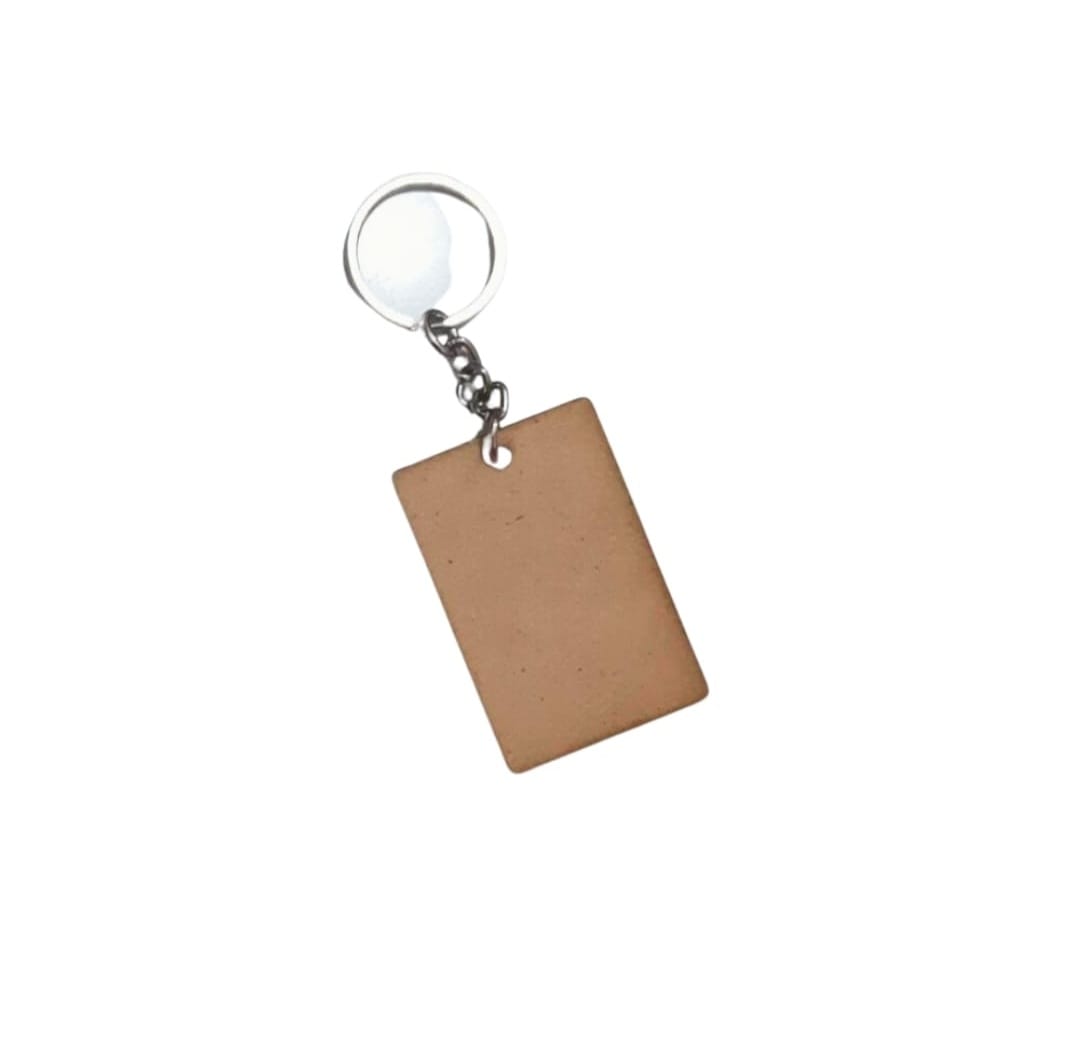 MDF DIY Rectangle Keychain