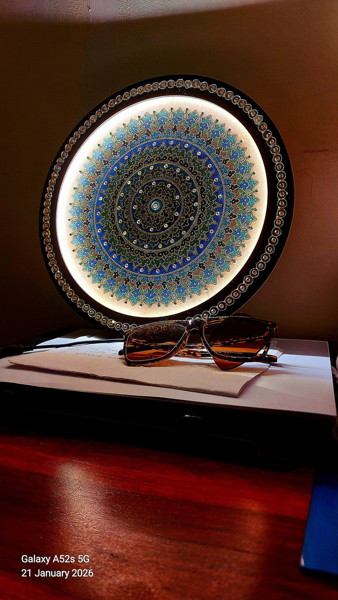 A geometric mandala design.