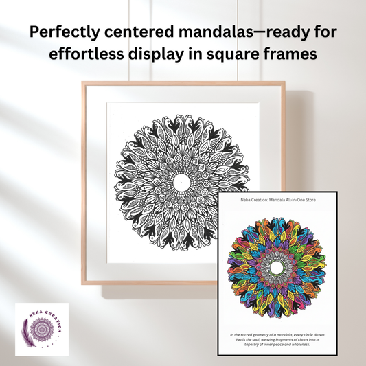 Printable Mandala coloring page for adults