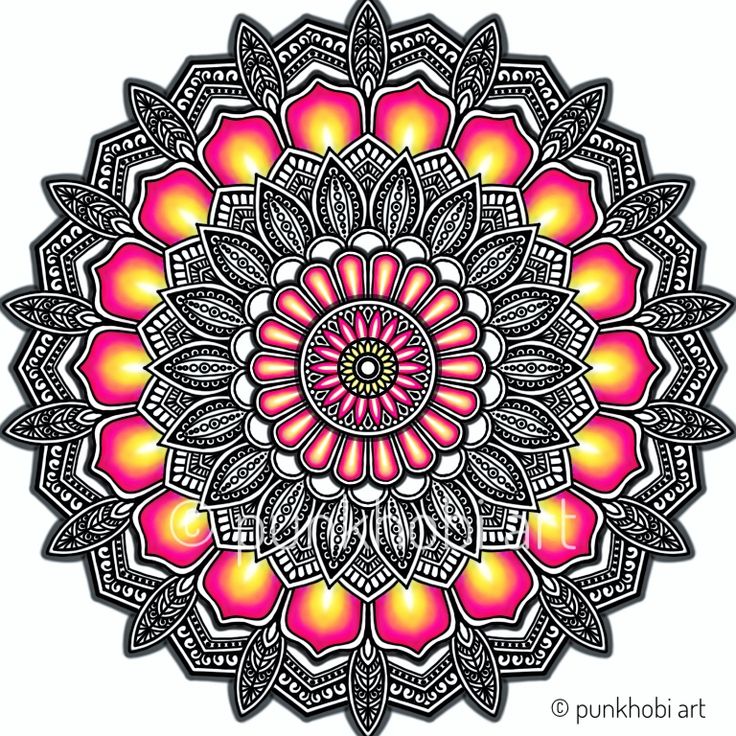 A mandala design.