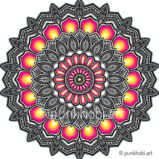A mandala design.