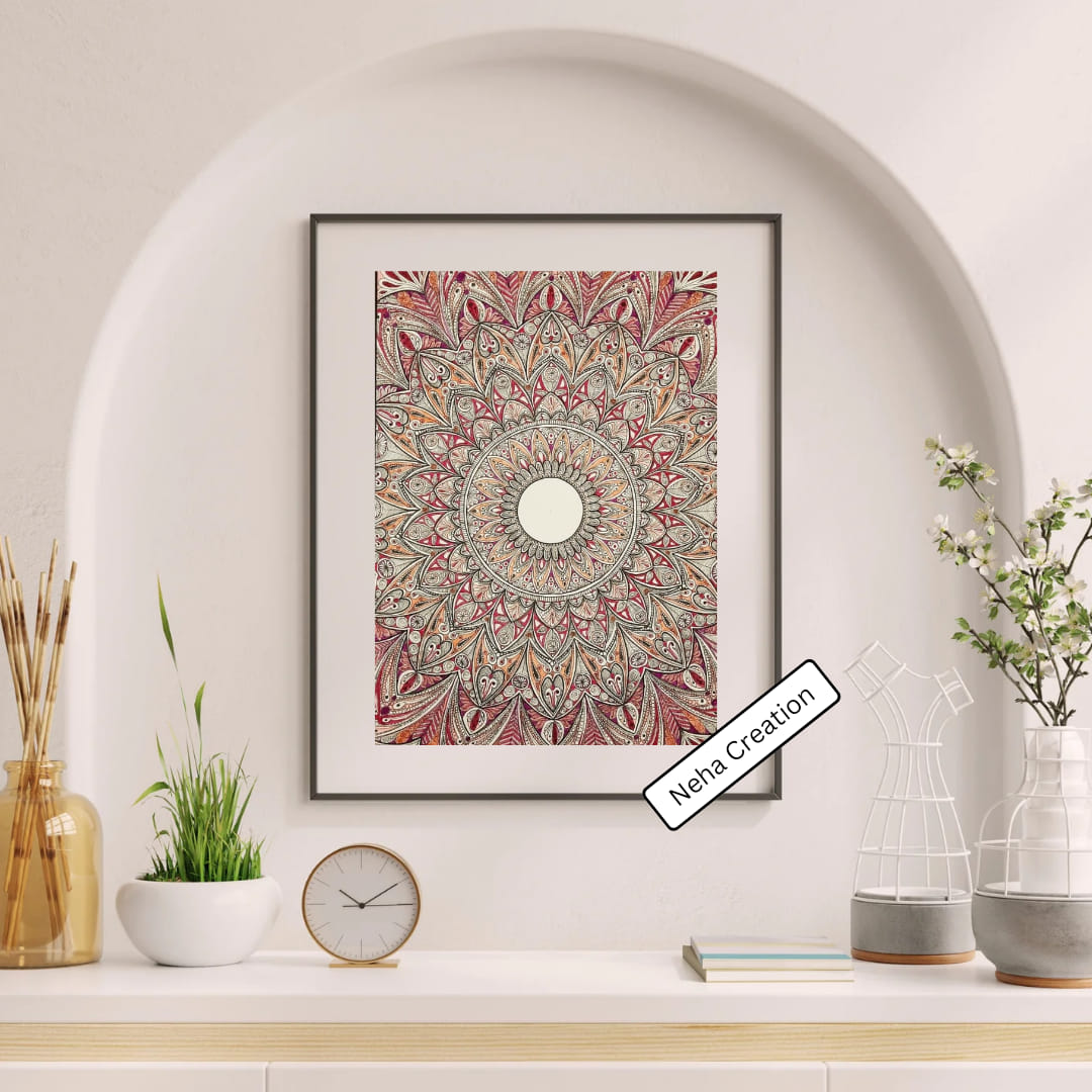 A mandala painting.