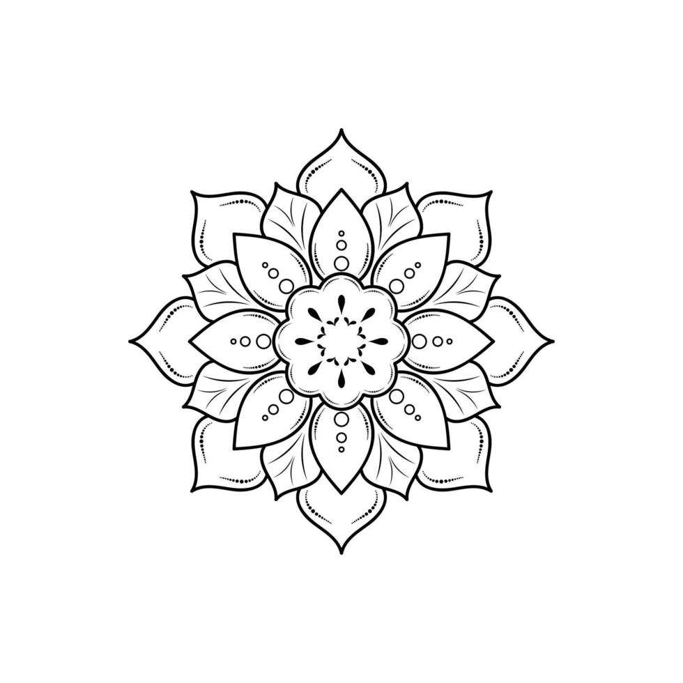 A minimalist mandala design.