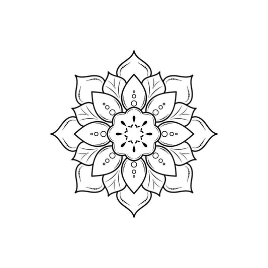 A minimalist mandala design.