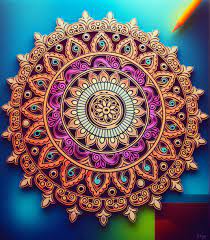 An intricate mandala design.