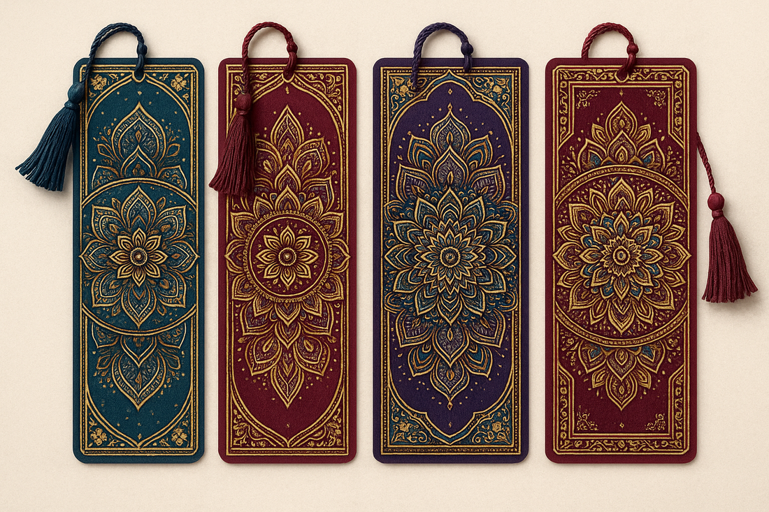 Step-by-step mandala bookmark making tutorial for beginners. Easy mandala art bookmark ideas for relaxation and creativity