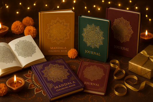 A collection of Mandala Books and Journal