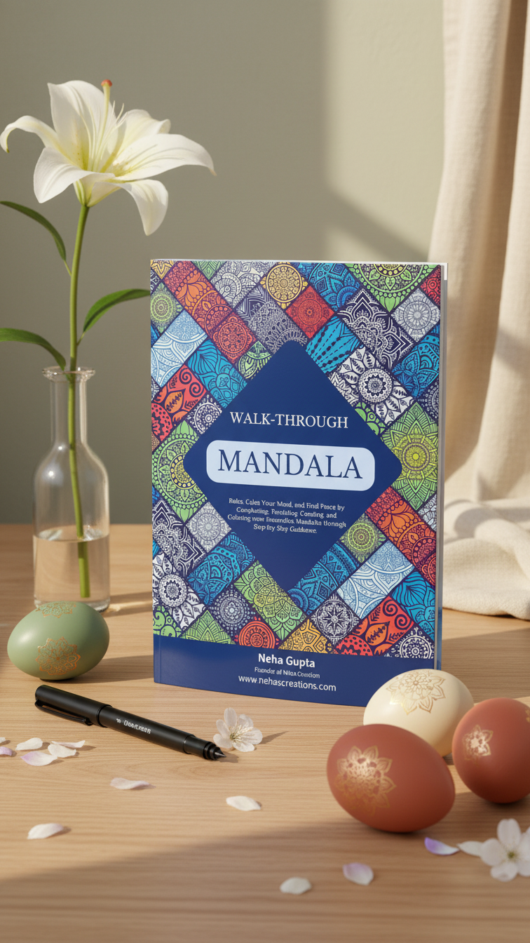 Beginner learning Mandala Art without drawing skills