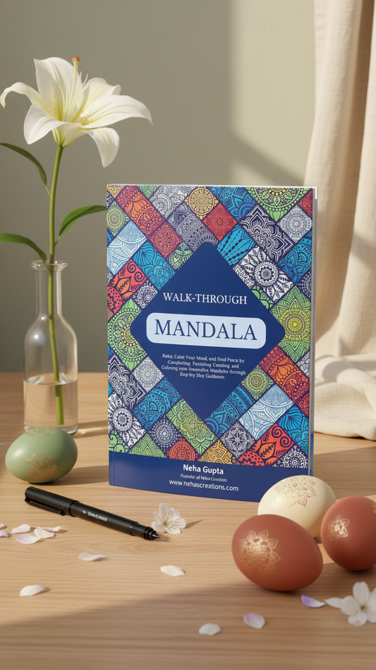 Beginner learning Mandala Art without drawing skills