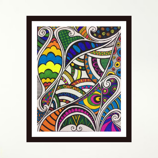 Being Colorful mandala art