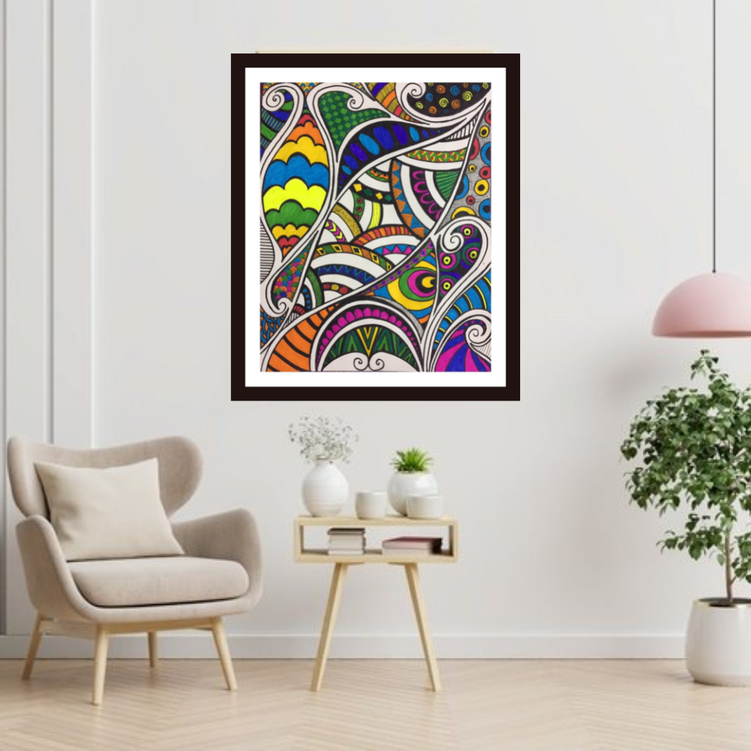 Being Colorful mandala art