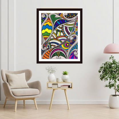 Being Colorful mandala art