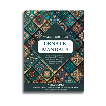 Walk-Through ORNATE MANDALA Book (Step-by-Step Learning process of Ornate Mandala Creation)