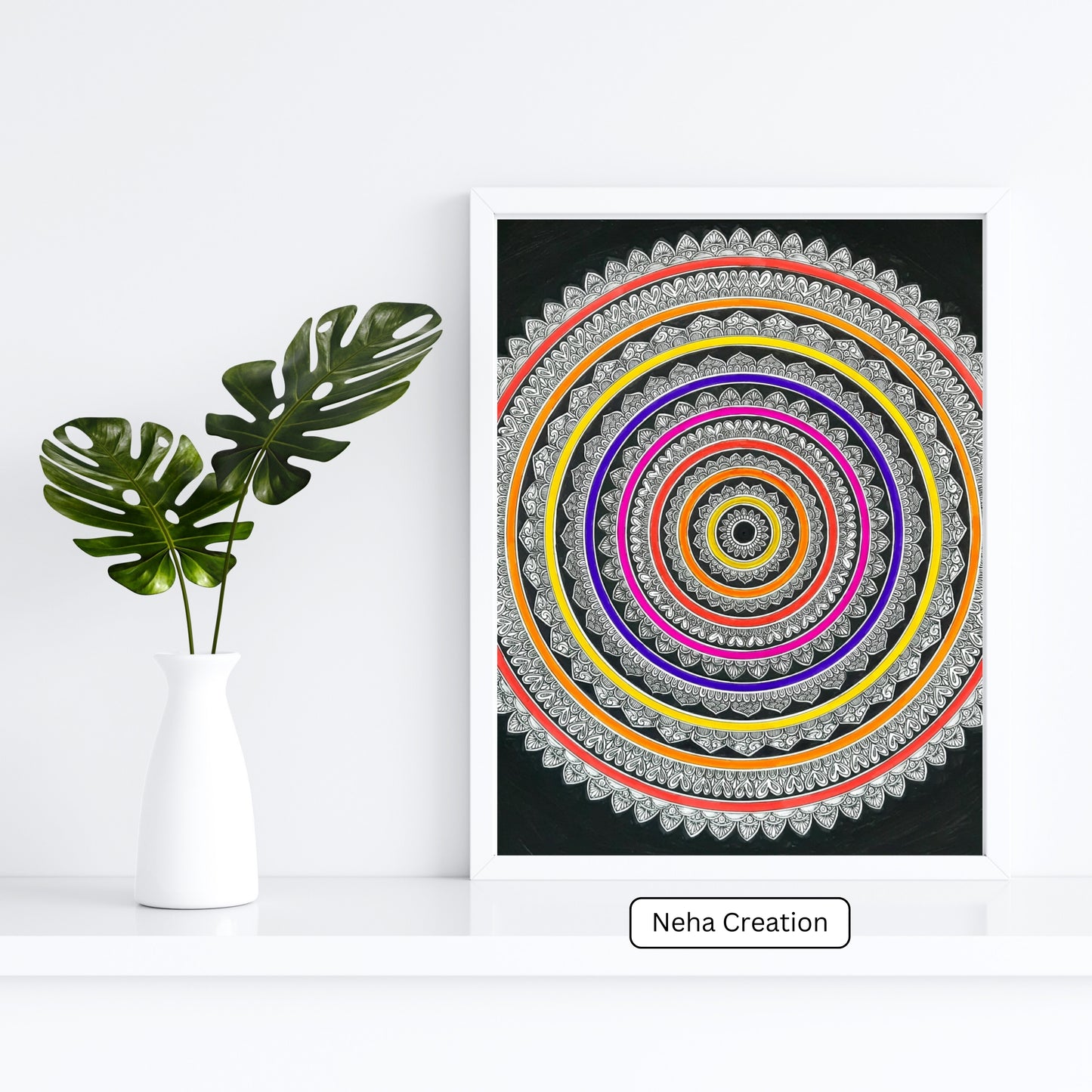 Rainbow  Intricate Mandala
