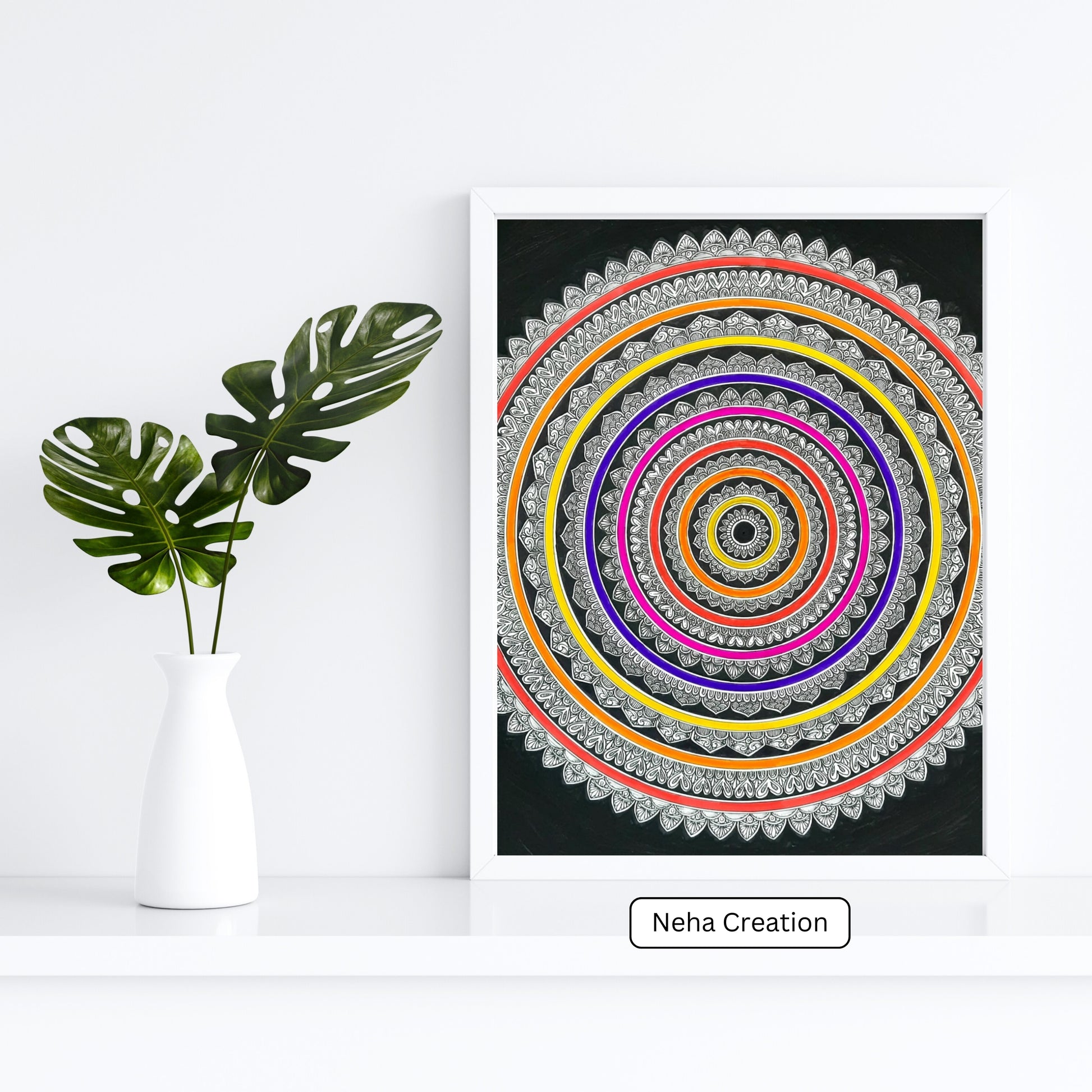 Rainbow  Intricate Mandala