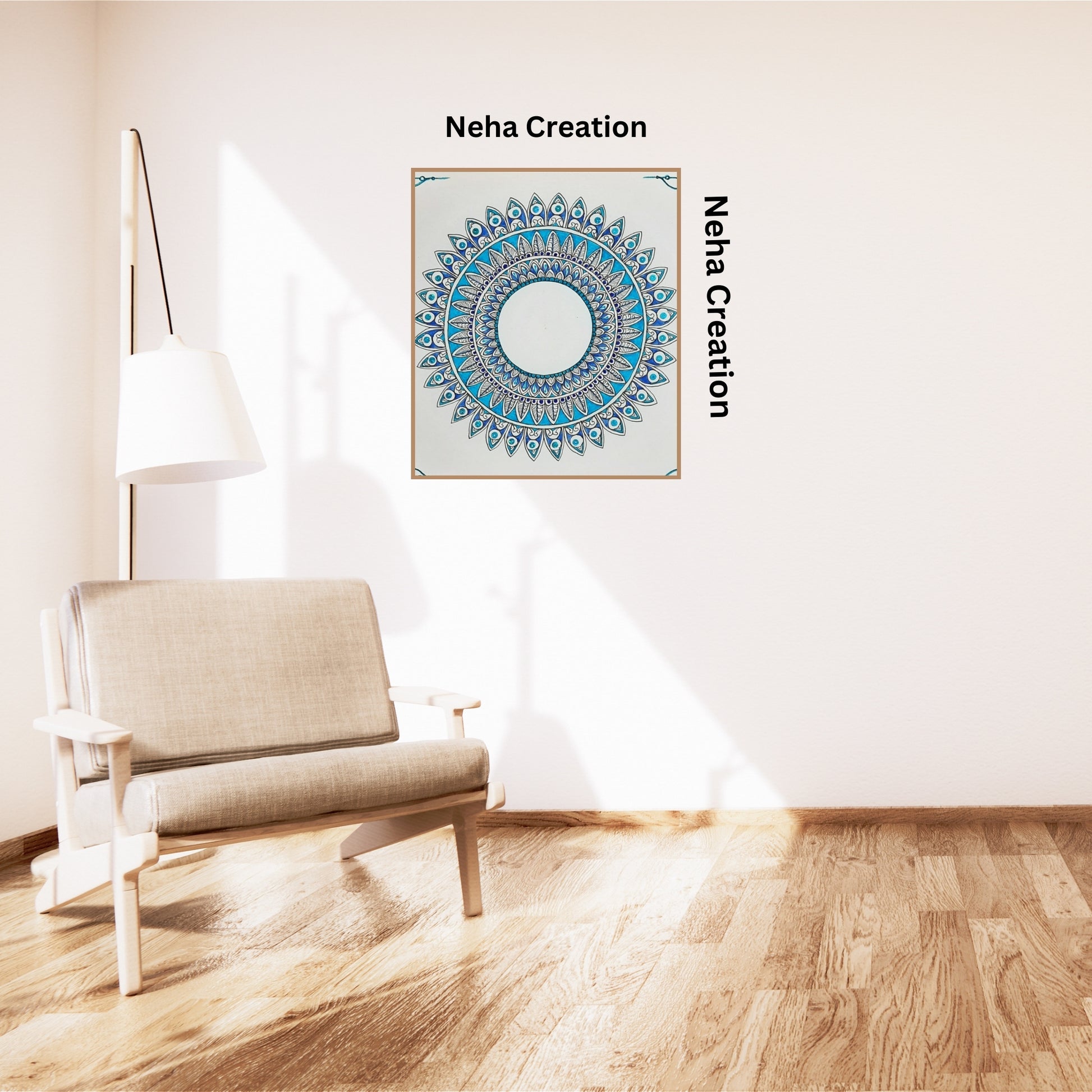 Shades Of Blue mandala 