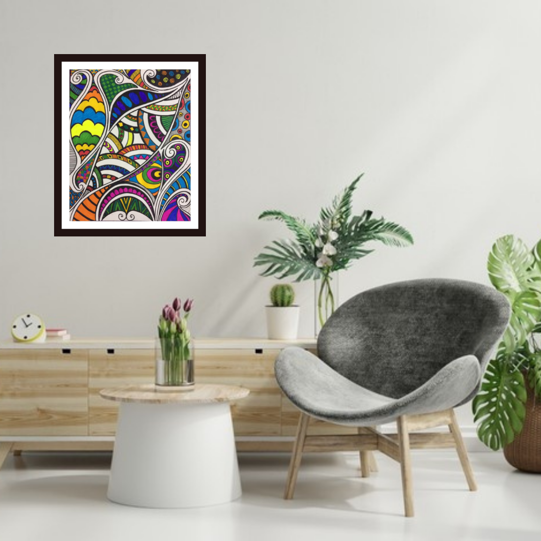 Being Colorful mandala art