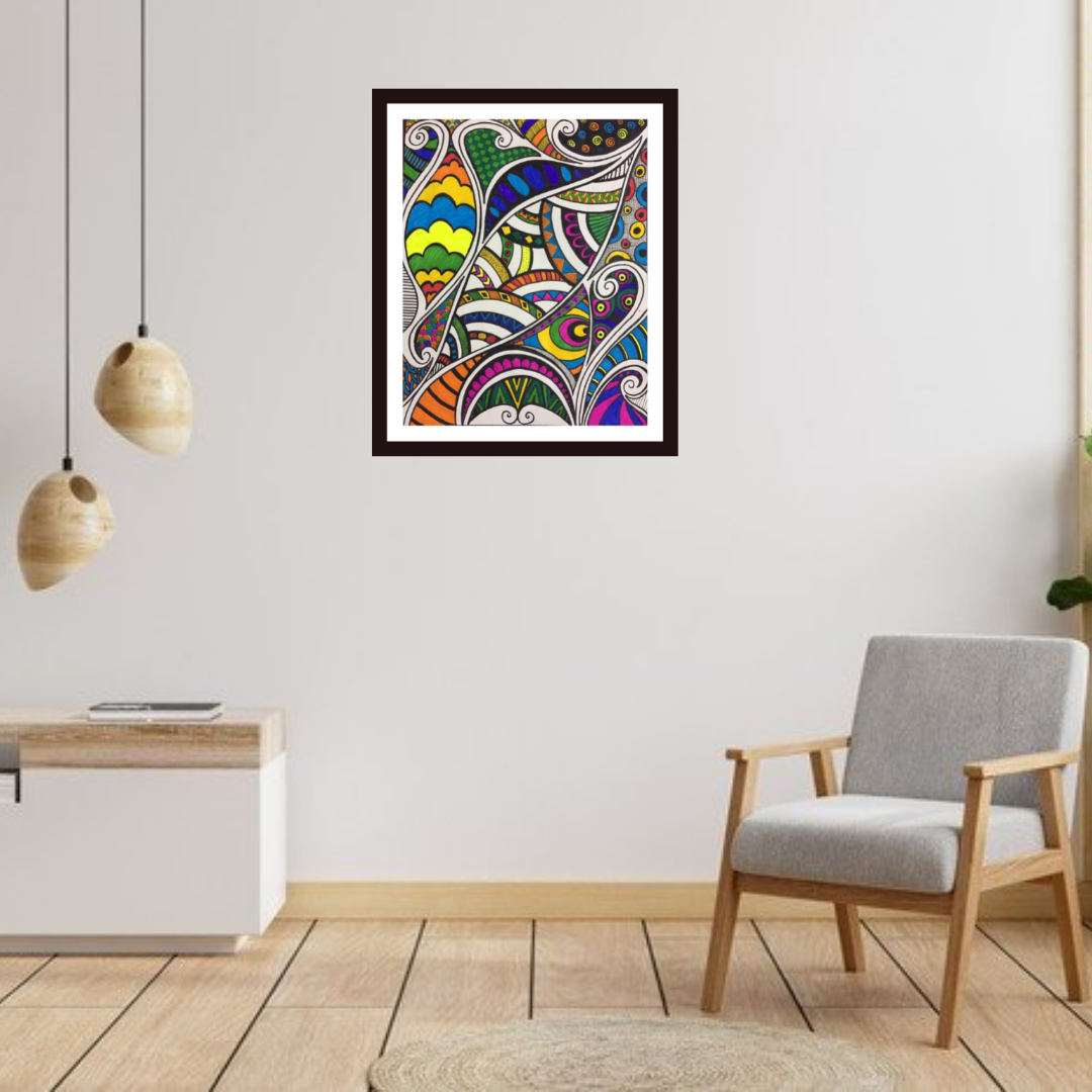 Being Colorful mandala art