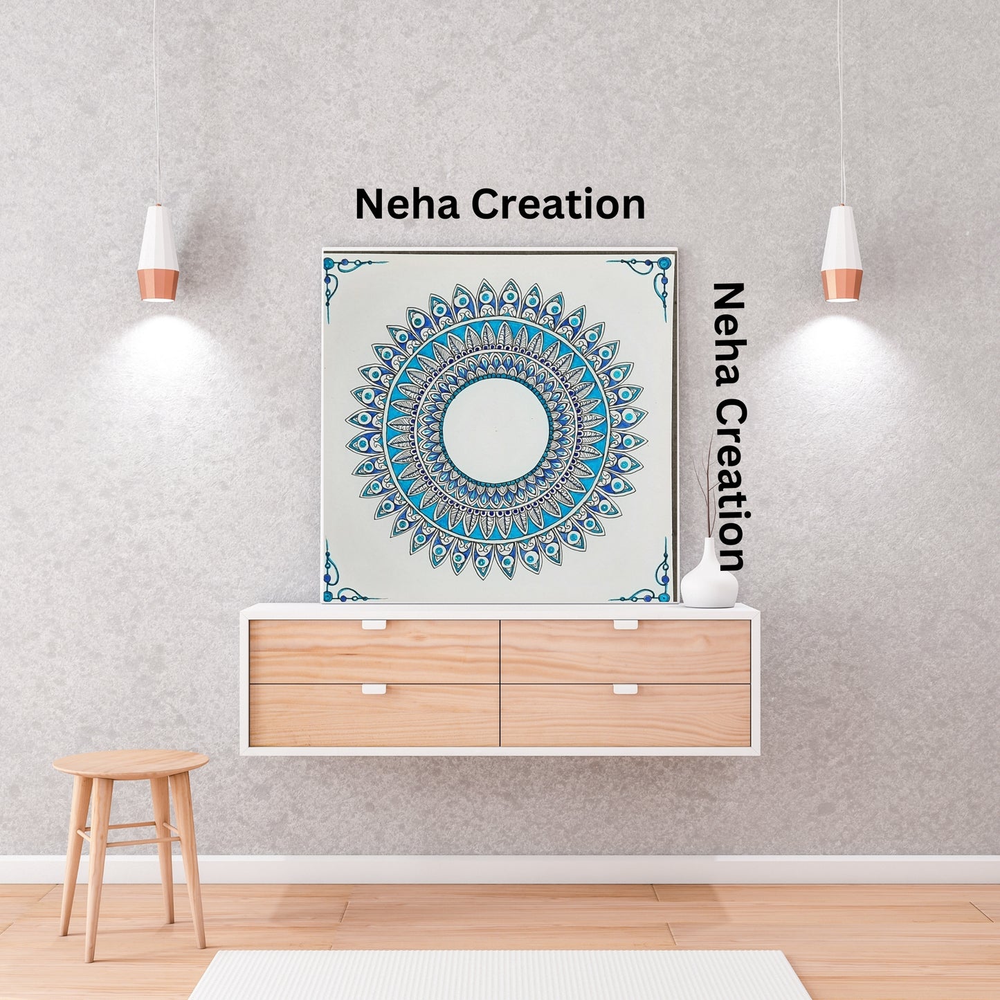 Shades Of Blue mandala 