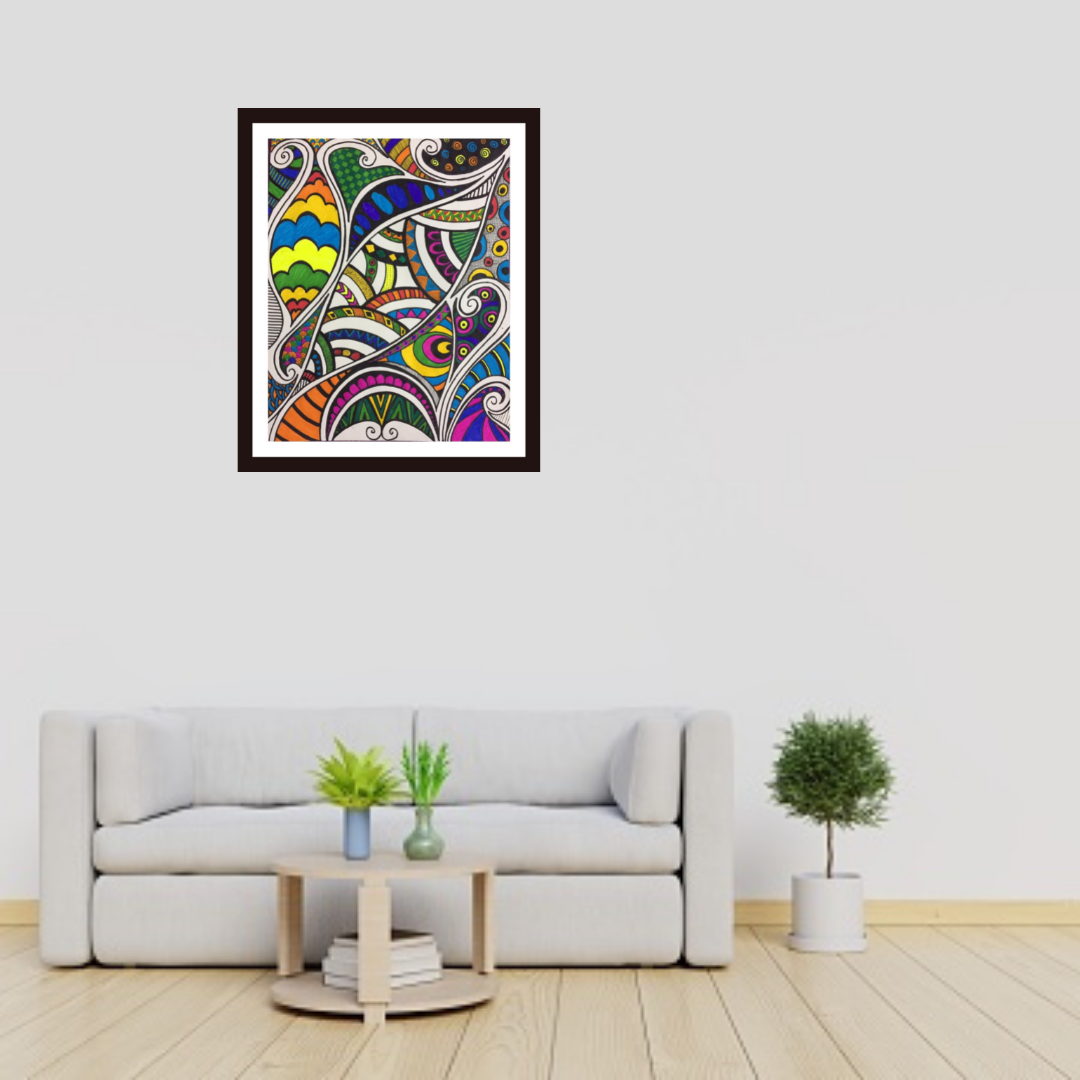 Being Colorful mandala art