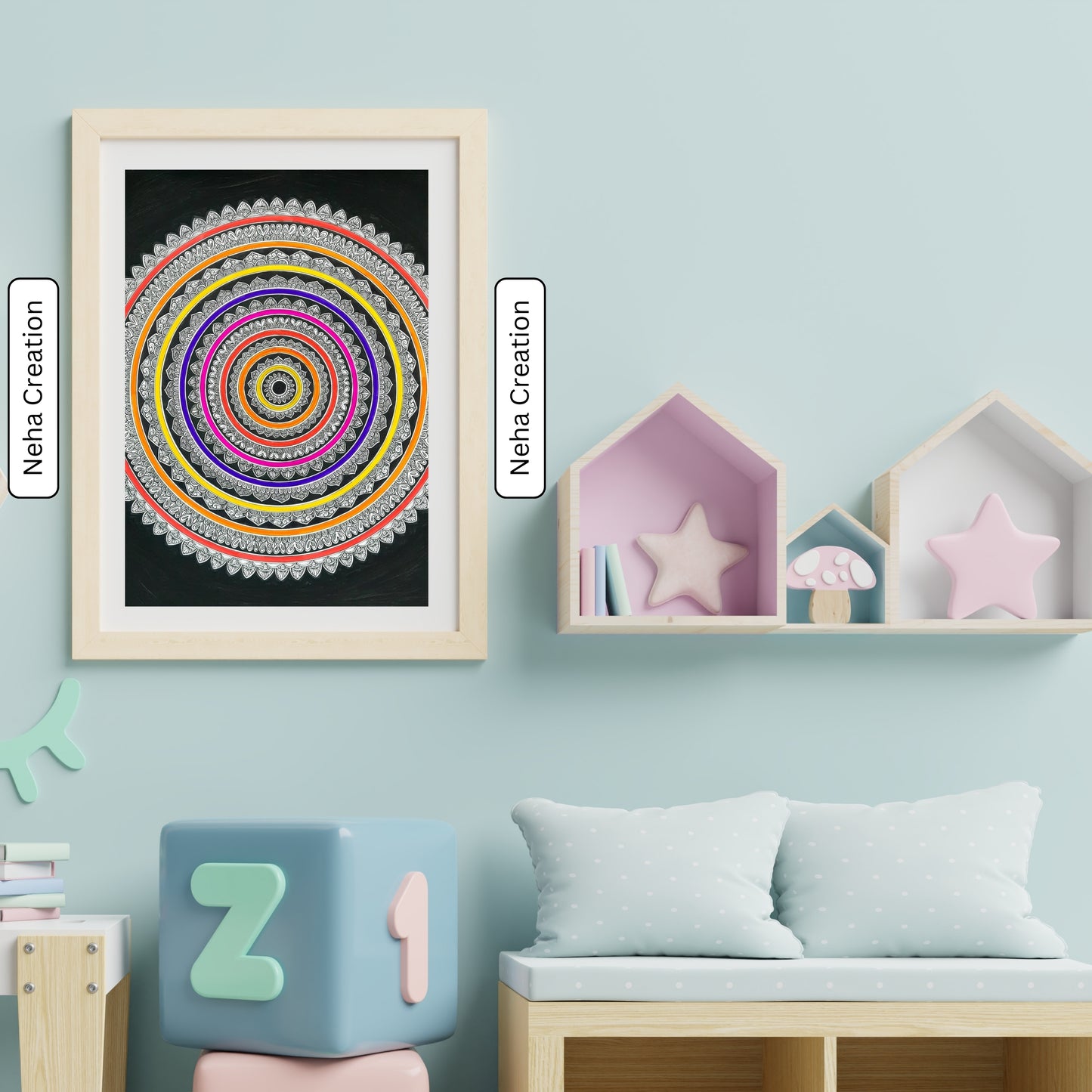 Rainbow  Intricate Mandala