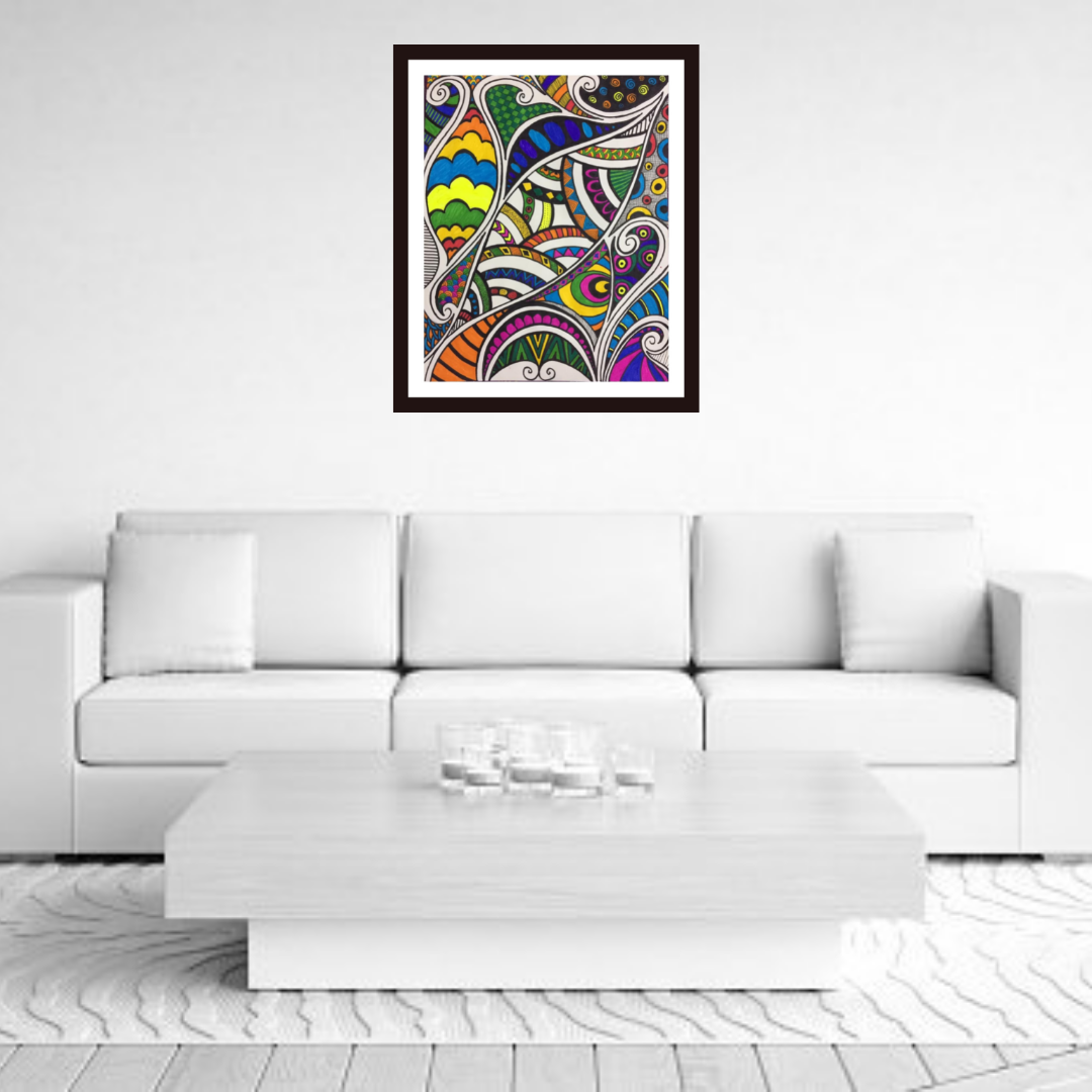 Being Colorful mandala art