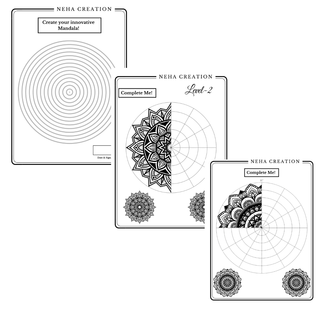 mandala learning and coloring Book