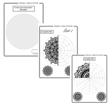 mandala learning and coloring Book