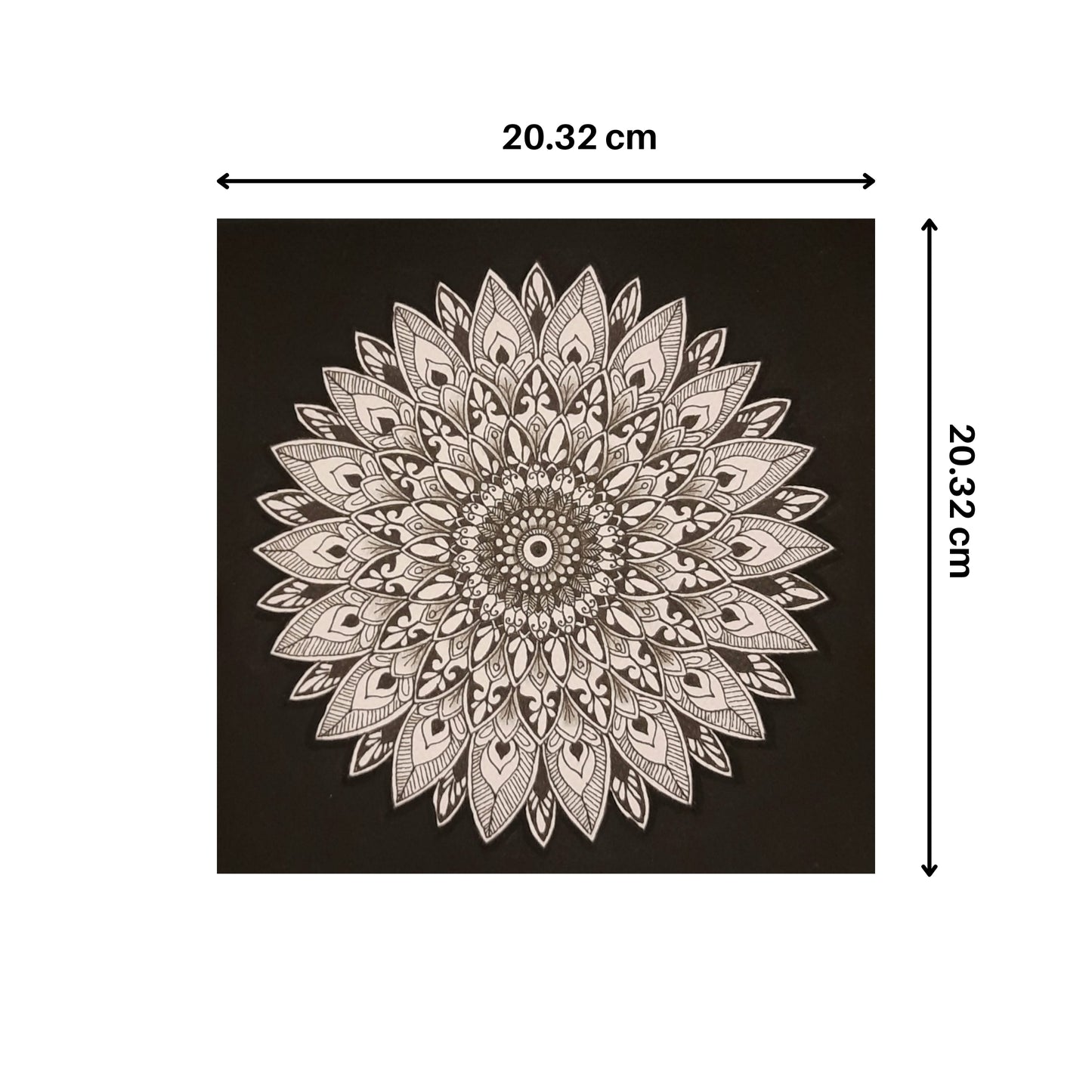 Shades Of Black mandala