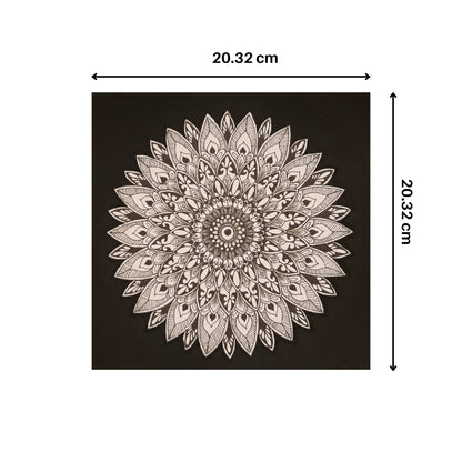 Shades Of Black mandala