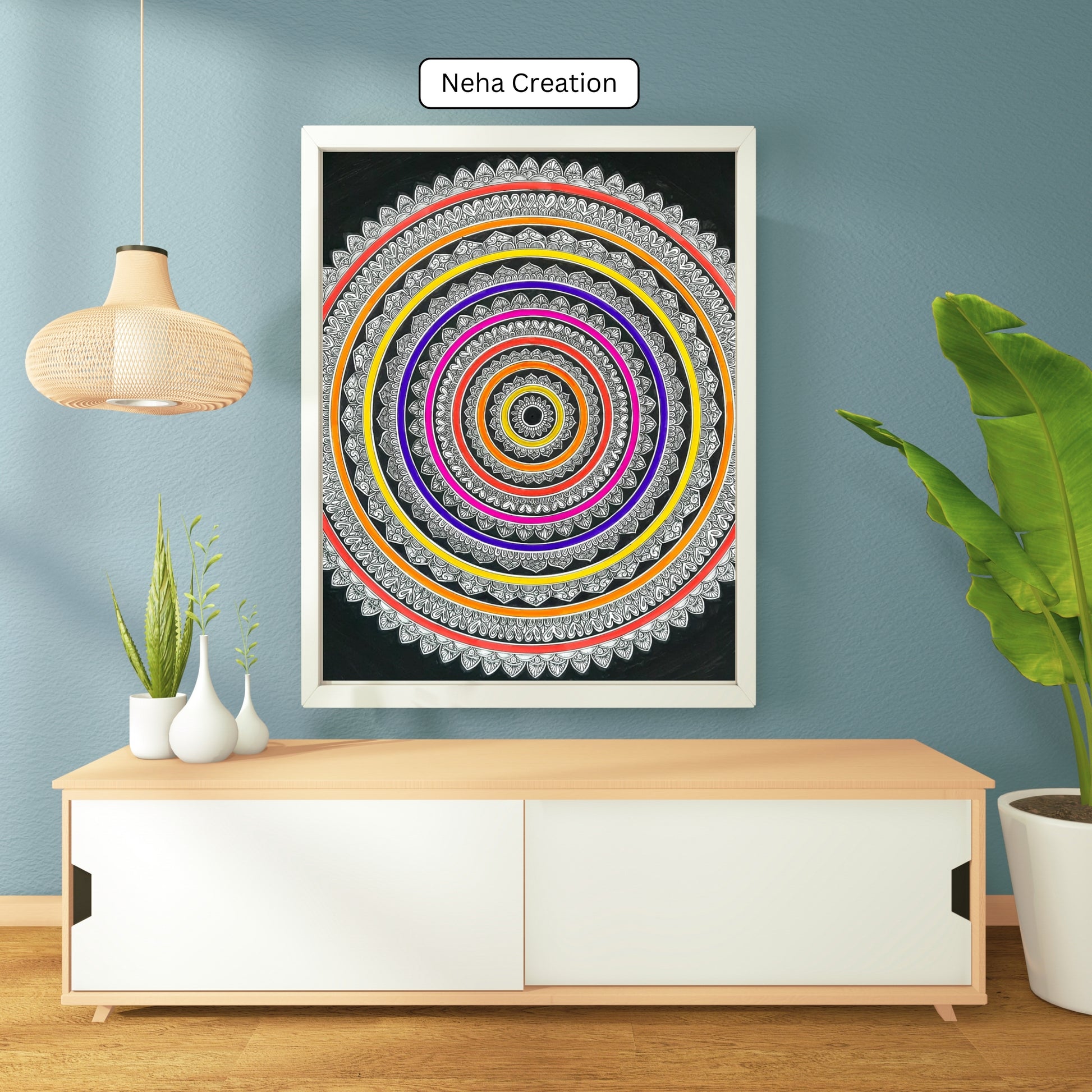 Rainbow  Intricate Mandala