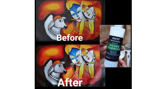 Brustro Artist's Professional Varnish| High Gloss Finish(500ml)