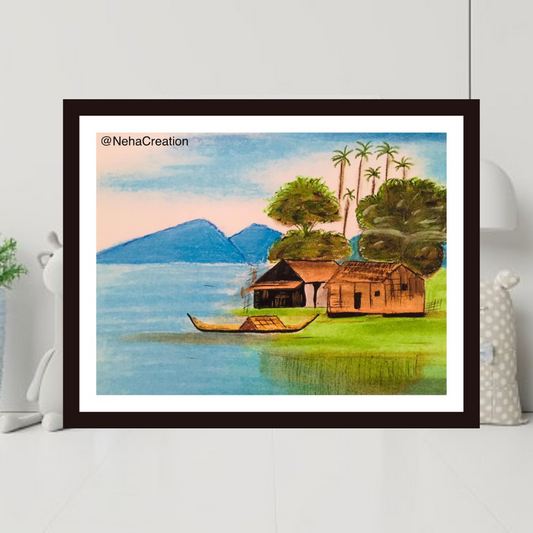 Beautiful Village Painting
