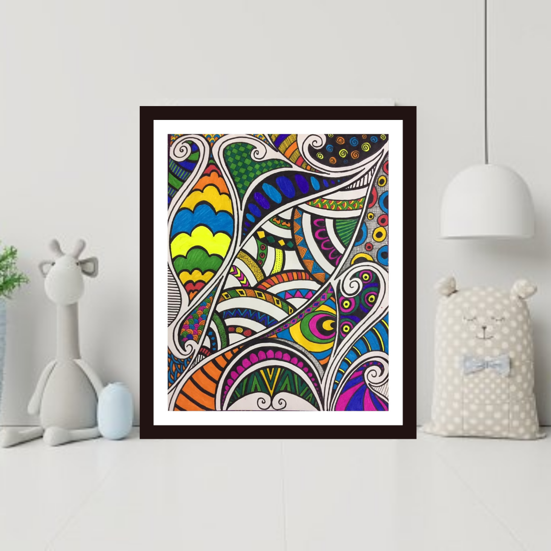 Being Colorful mandala art