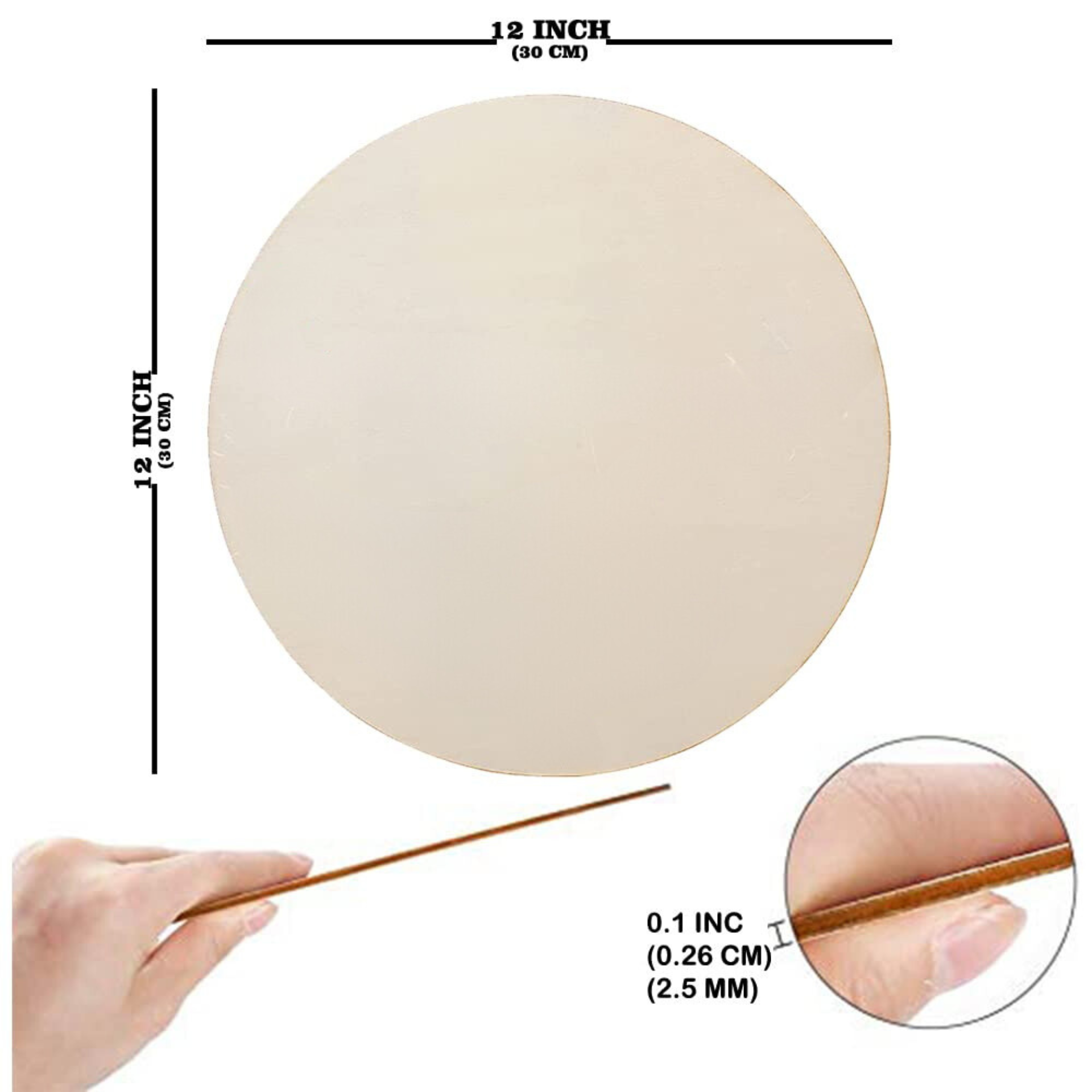 Circle MDF(12 inch) For Art