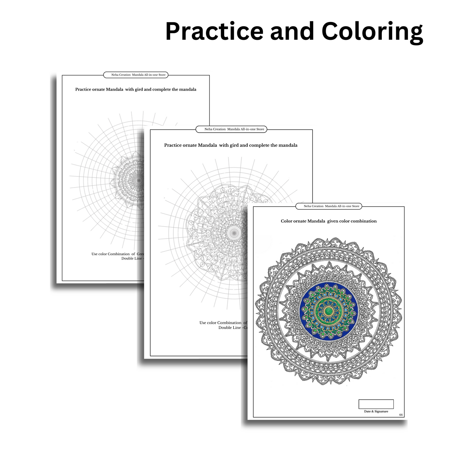 Walk-Through ORNATE MANDALA Book (Step-by-Step Learning process of Ornate Mandala Creation)